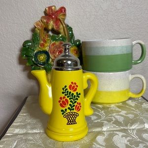 Avon Vintage Koffee Klatch Field Flowers Yellow, Orange & Brown Tea Pot